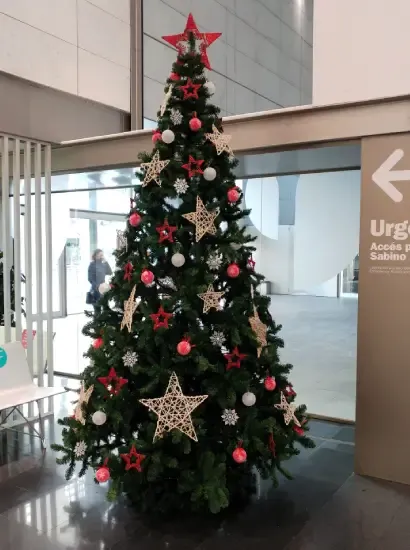 Alquiler de árbol de Navidad hospital