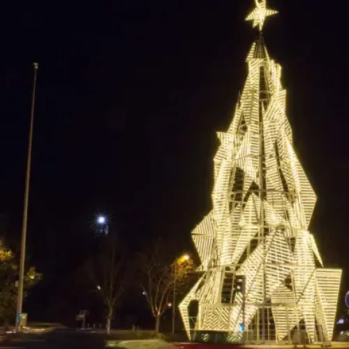 Árbol de Navidad gigante para rotondas