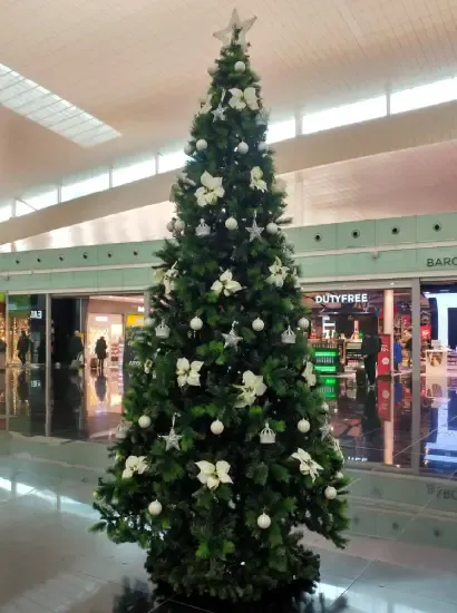 Alquiler de árbol de Navidad aeropuerto