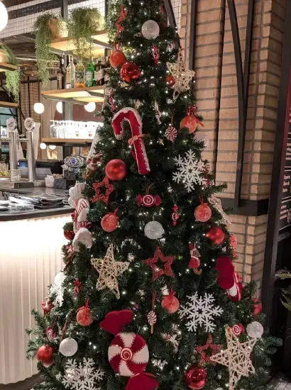Alquiler de árbol de Navidad restaurante