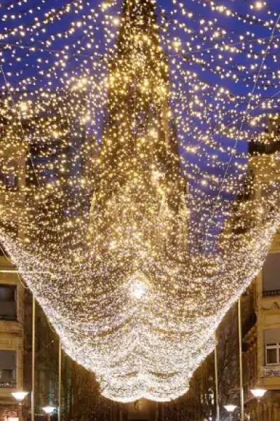 Alquiler luces de Navidad cortinas calle
