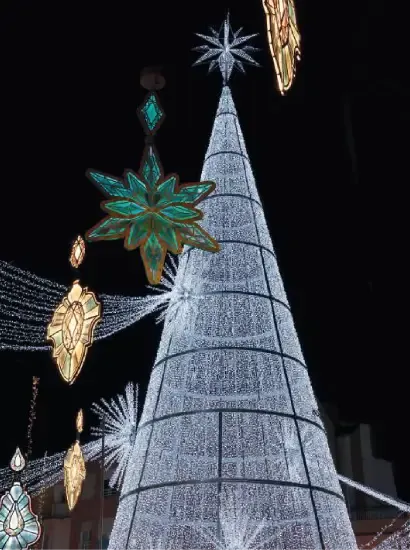 Alquiler árbol de Navidad gigante decoraciones