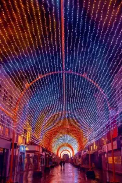 Alquiler luces de Navidad tunel