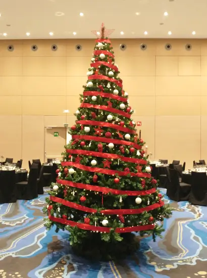 Alquiler de árbol de Navidad para cena de empresa